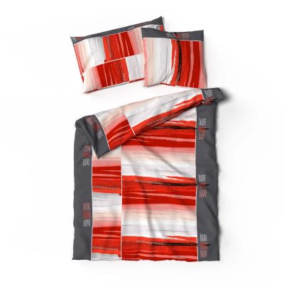 Lotus Bettwäsche Bambus Cap Azur rot