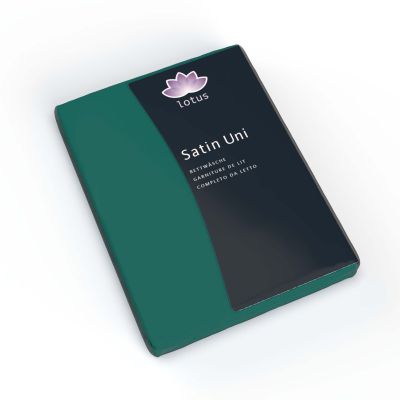 Lotus Satin Spannbetttuch Grün